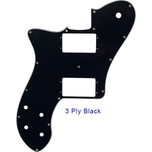 Pleroo Custom Guitar Parts - For US left handed Fd 72 Tele Deluxe Reissue Guitar Pickguard Replacement , Multicolor choice