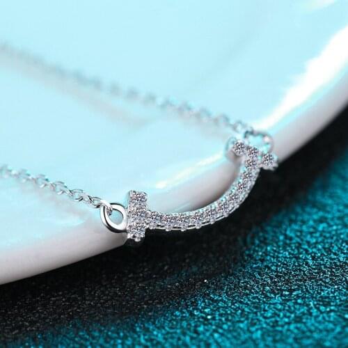 925 Sterling Silver Necklace for Women Fine Jewelry Heart and Arrows Created Moissanite Pendant Necklace Birthday Gift