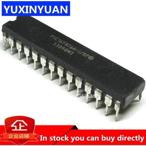 10pcs/lot PIC16F876A-I/SP DIP28 PIC16F876A DIP 16F876A DIP-28 nhanced Flash Microcontrollers new and original IC