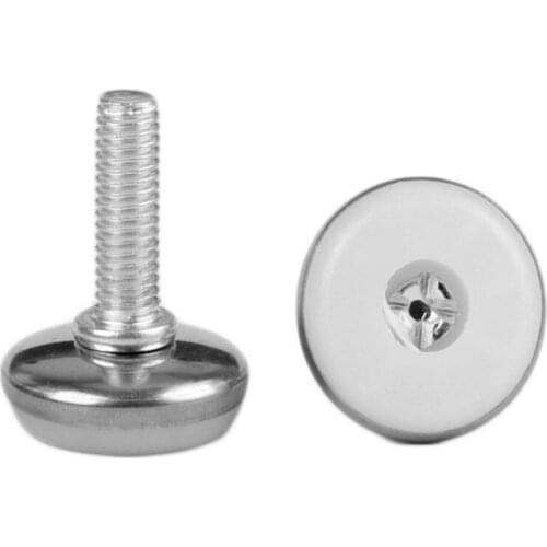 120pcs Dia 30mm Levelling Machine Feet M6*15 mm Screw in Height Adjustable Table Chair Furniture Levelling Foot