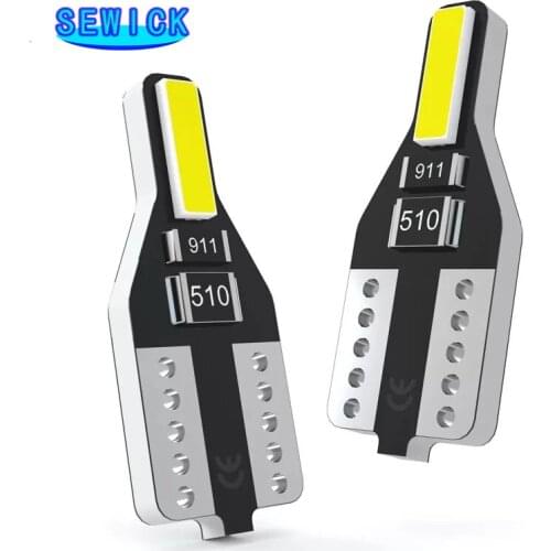 100pcs T10 W5W LED 168 194 7020 SMD Car Interior Bulb Map Light For Peugeot 307 206 308 407 207 4008 Mazda 3 6 CX-5 323 5 2 CX5