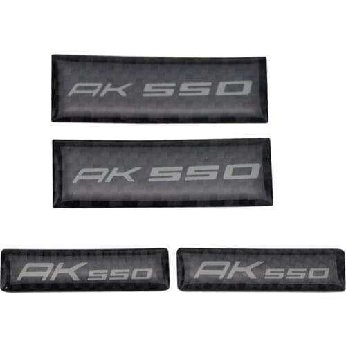 AK550 Motorcycle 3D Raise Real Carbon Stickers Emblem Decals for Motorbike KYMCO AK550