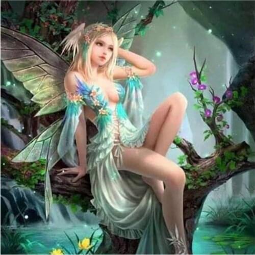 Forest Butterfly Elf Girl 5D Diamond Painting Gift Full Square Design Home Decor Embroidery Round Drill Display Animal Stitch