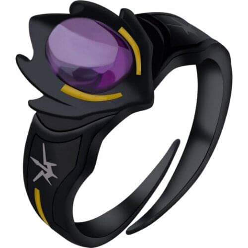 Anime CODE GEASS Black Knight Zero Ring Lelouch Lamperouge Helmet Mask S925 Sterling Sliver Ring Costume Jewelry