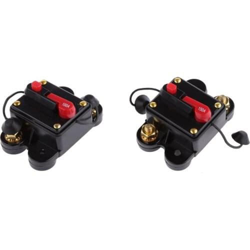 Audio Fuse Holder For Boat 12V / 24v Automatic Switch A Manual Reset 2X 100A + 150A