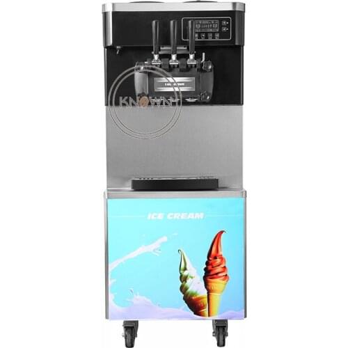 25L capacity free shipping vertical 3 Flavor Soft Ice Cream Machine/ice cream soft machine for Sale with special price
