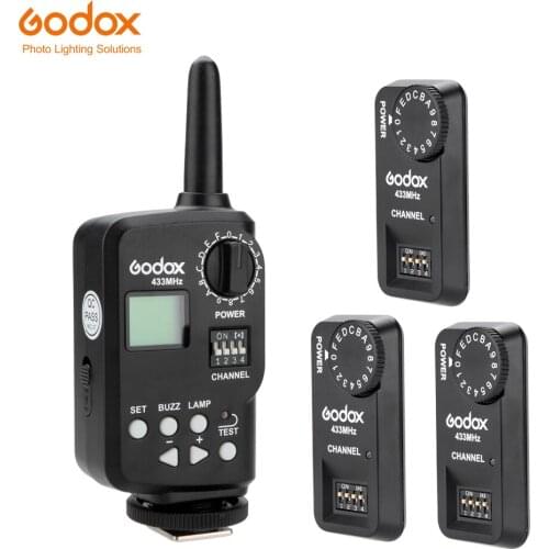 Godox Ft-16s Wireless Power Control Remote Trigger kit 1x Transmitter + 3x Receiver for Godox V850 V860C V860N Flash Speedlite