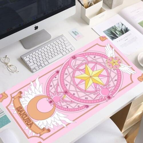 Anime kawaii Big Mouse Pad Large Rubber Gaming Mat Speed Kawaii XL MousePad Keyboard Locking Edge Otaku Compute mouse pad