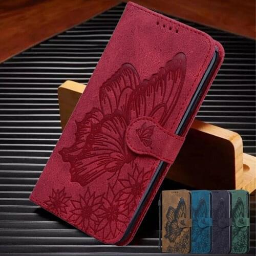 Huawei P Smart 2021 case cover On Huawei P Smart 2021 Y 7A Y7A Leather case butterfly Magnetic Flip Wallet phone Cases Fundas