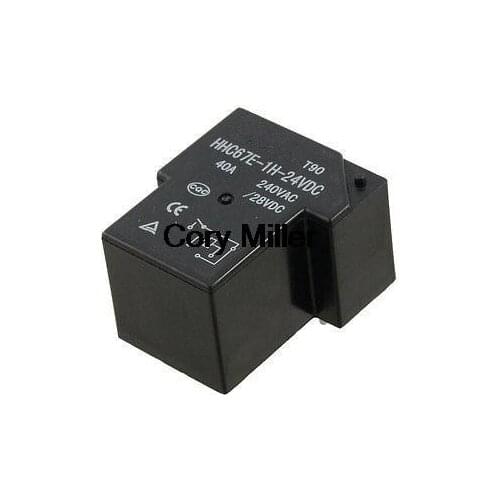 DC 12/24V Coil SPST 4 Pin 40A Mini Power Relays PCB Type HHC67E-1H(T90)