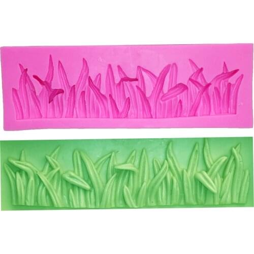 M0467 Grass Shape Cake Decorative Silicone Mold Fondant Cookie Chocolate Mould Candy Cake Molds DIY Baking Tools
