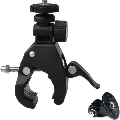 Bicycle Handlebar Handle Clamp Mount for GoPro Hero 7 6 5 SJCAM SJ4000 for Xiaomi Yi 4K H9 Bike Clip Holder Camera Accessories
