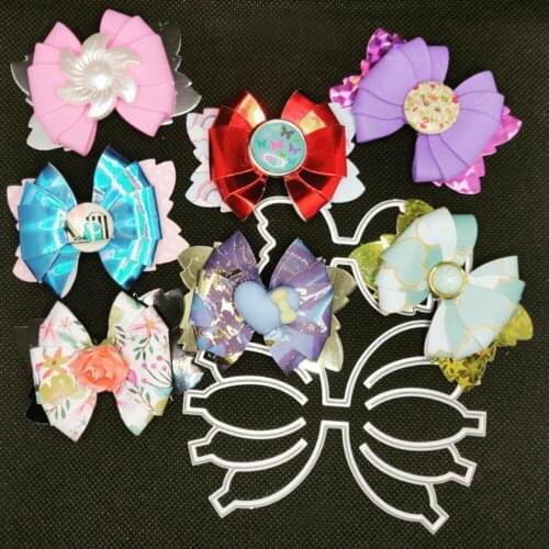 New Bow Headwear barrettes Metal cutting Die scrapbook Decoration embossed Photo album Decoration Card making DIY Handicrafts