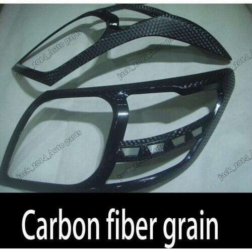 ABS Carbon fiber Front Headlights HEAD LIGHT LAMP COVER TRIM FIT FOR TOYOTA HILUX VIGO MK7 PICKUP 2012 2013 2014