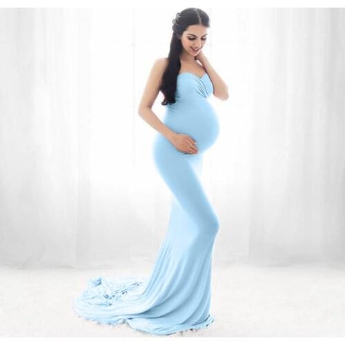 Maternity Dresses Women Pregnants Chiffon Splicing Photography Props Trapless Long Womens Dress For Pregnant Women Платье