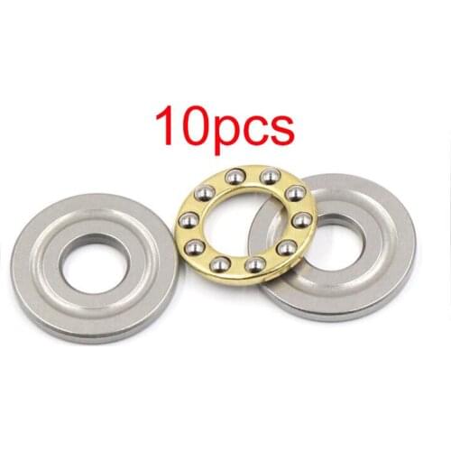 10Pcs Plane Pressure Bearing Axle Shaft Flat Ball Bearing for Accessories Spare Parts DIY RC Boat/Car Models
