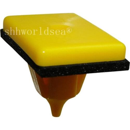 Shhworldsea 100PCS Fender & Rocker Moulding Nylon Nut With Sealer Auto Plastic Fastener Plastic Clips For Car Automotive Clip