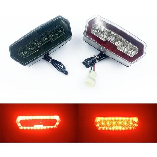 FYSD Motorcycle LED Taillight Rear Tail Amber Turn Signal Red Brake Lamp Light 12V Waterproof For HONDA MSX /Grom 125 13-16