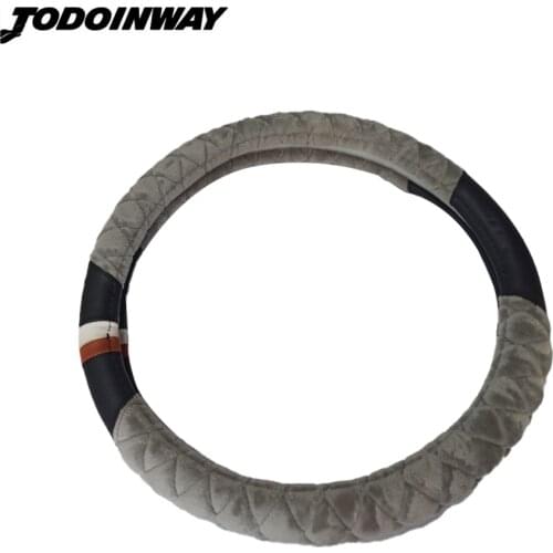 For Universal 36cm Diameter Soft Plush Auto Steering Wheel cover Guard Interior Accessories Protective Wraps Car-styling