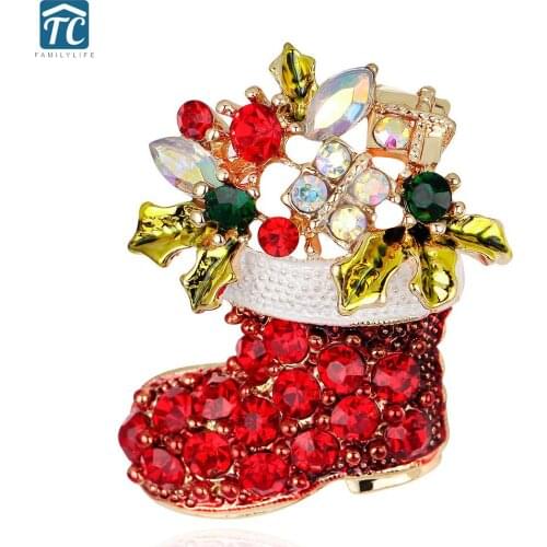 2PCS Brooches Women Rhinestone Brooches Pins Scarf Clip Jewelry scarf Brooch Pin Clothing Accessories Christmas Series Lapel Pin