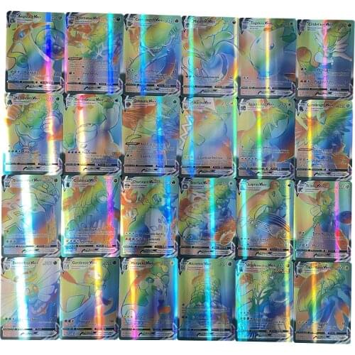 2021 Anime Toy Card Pokémon Card Spanish 100Vmax Tag Team GX Trainer Energy card Pokémon Trade Card Collection Toy