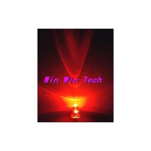 300pcs 3MM white hair red light emitting tube ultra bright LED light emitting diode red LED red LED