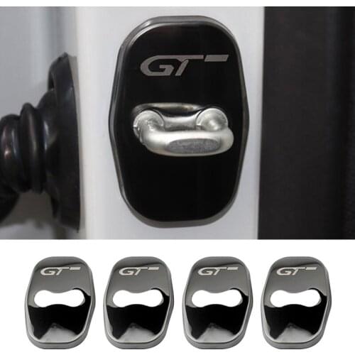 4PCS Car Door Lock Cover Protect Buckle Cover Latch Stop Anti Rust For Peugeot 408 5008 3008 For Citroen C4L For DS3 DS4 DS5