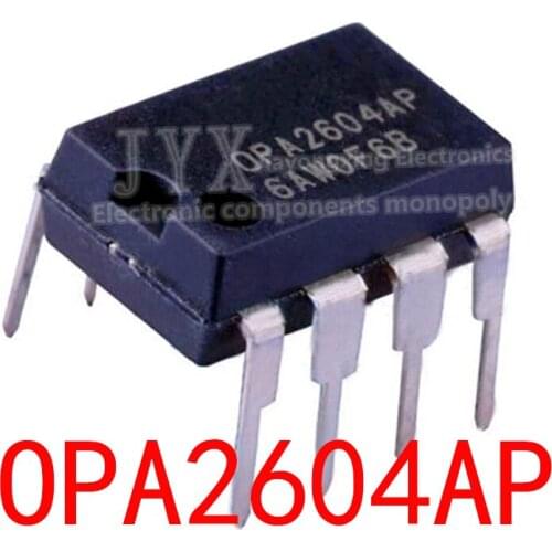 5PCS OPA2604AP DIP8 OPA2604A DIP OPA2604 DIP-8 2604AP Dual FET-Input, Low Distortion OPERATIONAL AMPLIFIER