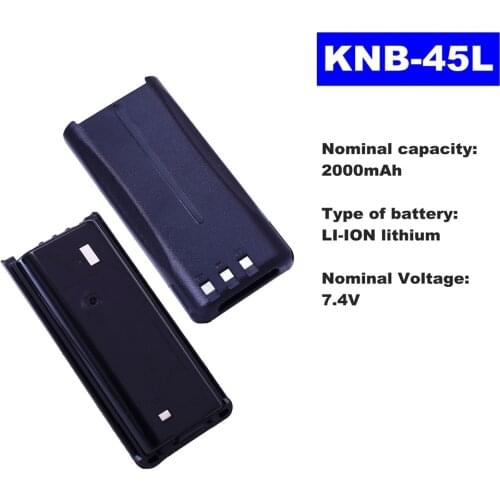 7.4V 2000mAh LI-ION Radio Battery KNB-45L For Kenwood Walkie Talkie TK-2312/2307/2207/3207 NX240/340 Two Way Radio KNB-29N
