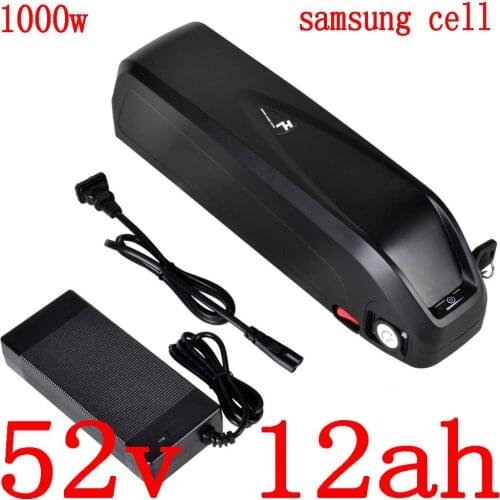 Electric Bike Battery 52V 500W 750W 1000W EBike Battery 52V 10Ah 13Ah 15Ah 16Ah 18Ah 20Ah Lithium Batteries use samsung cell