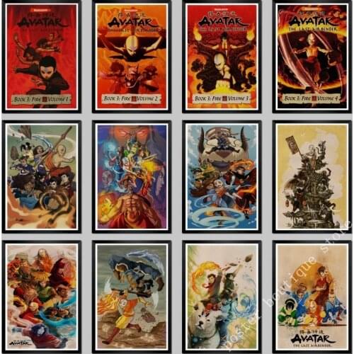 Avatar The Last Airbender Kraft Paper Poster Pictures For Room Decoration Home