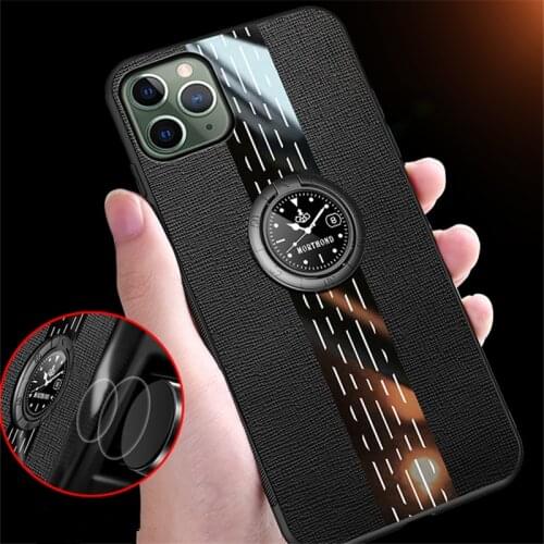 Luxury Stand Holder Slim Back Cover for Iphone 12 Mini 11 Pro Max 6 6s 7 8 Plus Xs Xr X Anti-dust Protective Case Coque Funda