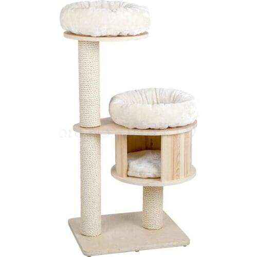 Solid wood cat climbing frame cat nest cat tree small cat frame cat house luxury cat toy