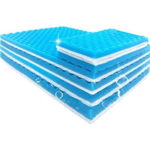 Blue and White 50cmx11cmx2cm Filtration Foam Aquarium Fish Tank Biochemical Filter Sponge Pad Skimmer Sponge Supply Tank