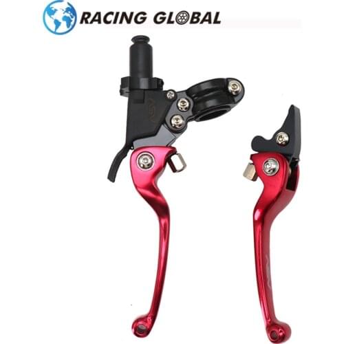 ALCON-1 Pair Motorcycle Brake Clutch Lever Folding For XR CRF RM RMZ KX YZF Pit Dirt Motorcycle Bike Universal 130mm CNC ASV F3