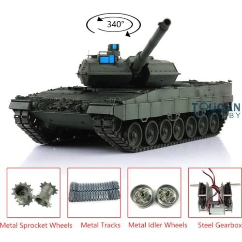 Heng Long 1/16 Green 7.0 Upgraded Metal Ver German Leopard2A6 RC Tank 3889 TH17602-SMT4