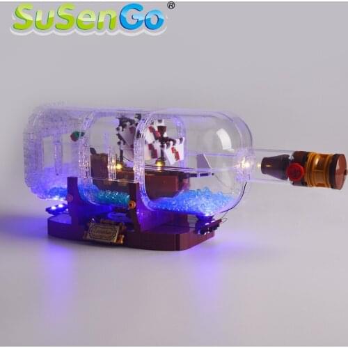 SuSenGo Led Lighting Kit For 21313 Ideas Series The Ship In A Bottle Compatible With 16051 , ( NOT Include The Model)
