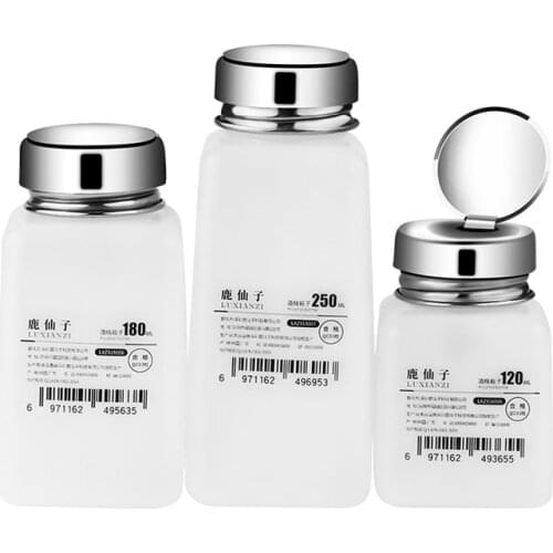LUXIANZI Press Push-type Anti-spray/ Anti-static/Corrosion Protection Glass Alcohol Bottle For Mobile Phone Repair
