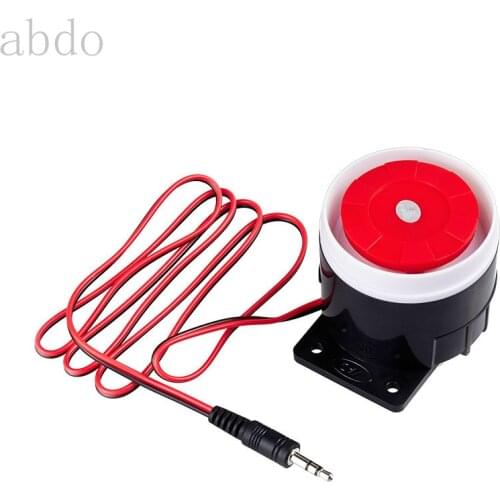 Mini Wired Siren Horn For Wireless Home Alarm Security System 120 dB loudly siren