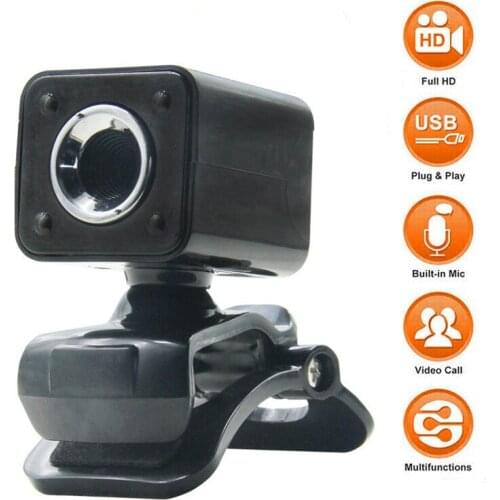 New HD USB2.0 Webcam Portable Universal Digital Computer Camera for Laptops Desktop Computers