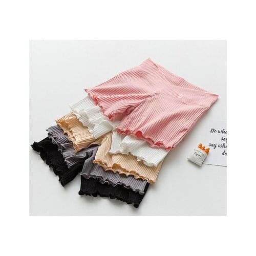 Pregnant women solid color leggings shorts female pants pregnant women safety pants low waist spring thin section summer wear