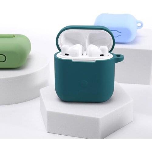 Anti-fall Dust-proof Protective Cover Silicone Case With Carabiner for QCY T8 Wireless Bluetooth Earphone
