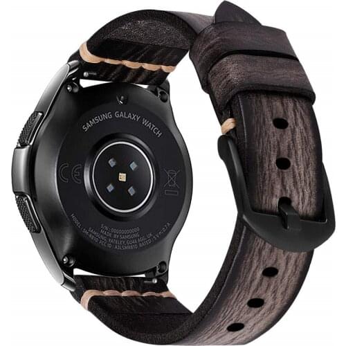 22mm 20mm leather Strap for huawei gt 2 Samsung Galaxy Watch 42mm 46mm active 2 Gear S3 Frontier Classic Amazfit band correa