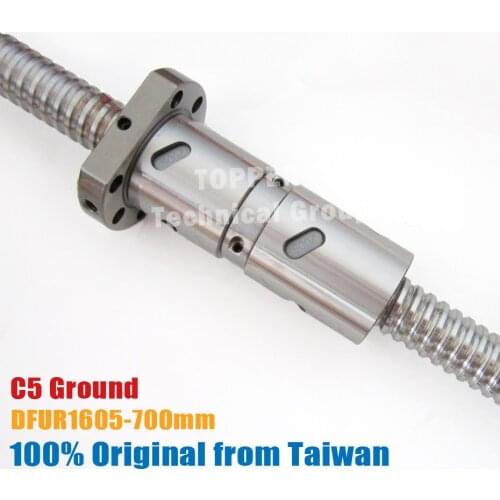 TBI 1605 C5 700mm customized grinding ballscrew DFUL1605 ballnut Ground for high precision CNC diy kit DFU set