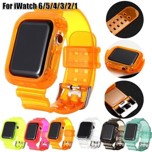 For iWatch Replacement Wrist Strap &Protective Cover iWatch 6 5 4 3 2 Wristband Wrist Straps 38/42/40/44mm Universal