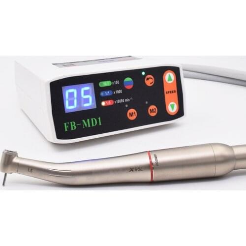 Dental chair with 1:5 1:1 contra angle slow speed handpiece Dental Brushless LED Electric Micro Motor 1:5 Increasing Handpiece