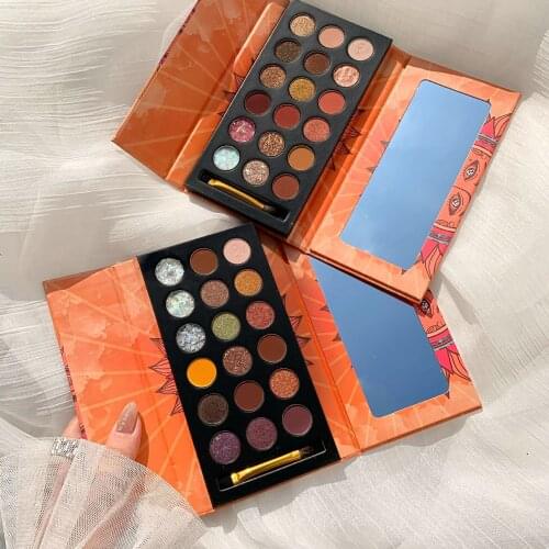 Eye Shadow Palette 18 Color Eyeshadow Matte Shimmer Glitter Pigmented Makeup Eye Shadow Waterproof Cosmetic