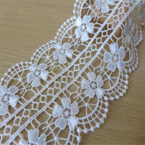 2 yards Wedding Flower Hollow-out Venice Lace Trim Polyester Applique Sewing Trims Craft