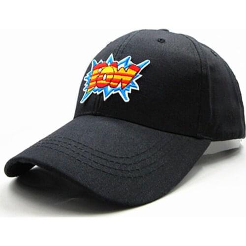 2021 Pow Letter Embroidery Cotton Baseball Cap Hip-hop Cap Adjustable Snapback Hats for Men and Women 43