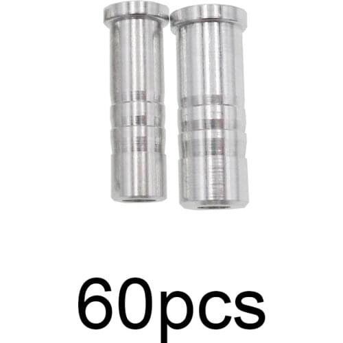 60pcs Archery Aluminum Arrow Point Insert for Arrow Shaft ID 6.2mm 7.6mm for Compound Bow Recurve Bow Crossbow